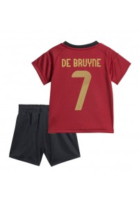 Belgia Kevin De Bruyne #7 Babyklær Hjemme Fotballdrakt til barn EM 2024 Korte ermer (+ Korte bukser)